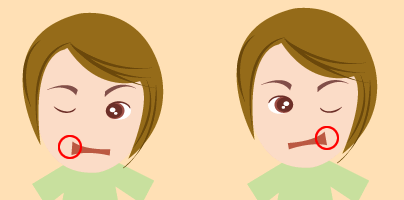 �Ί������E���p�������グ�E�ڂ��E�C���N�B 5�b�قǃL�[�v�B������茳�ɖ߂��B ���������悤�ɂ���B